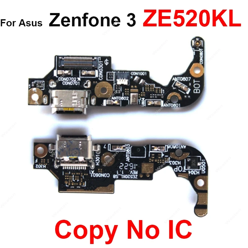 Conector de carga USB, Cable flexible para Asus Zenfone 3 ZE520KL ZE552KL, micrófono, Cargador USB, placa base con Motor