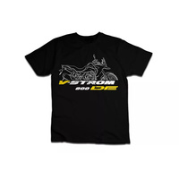 2024 men T shirt casual Suzukis V-Strom 800 motorcycle for adventure riders T-shirt graphic summer 100% cotton S-3XL cool tee