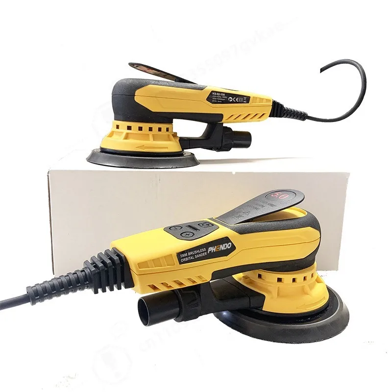 Brushless Electric Orbital Sander, Multifunctional Dry‑Grinding Machine for Wall Putty, Stone & Metal Surface Polishing Grinding
