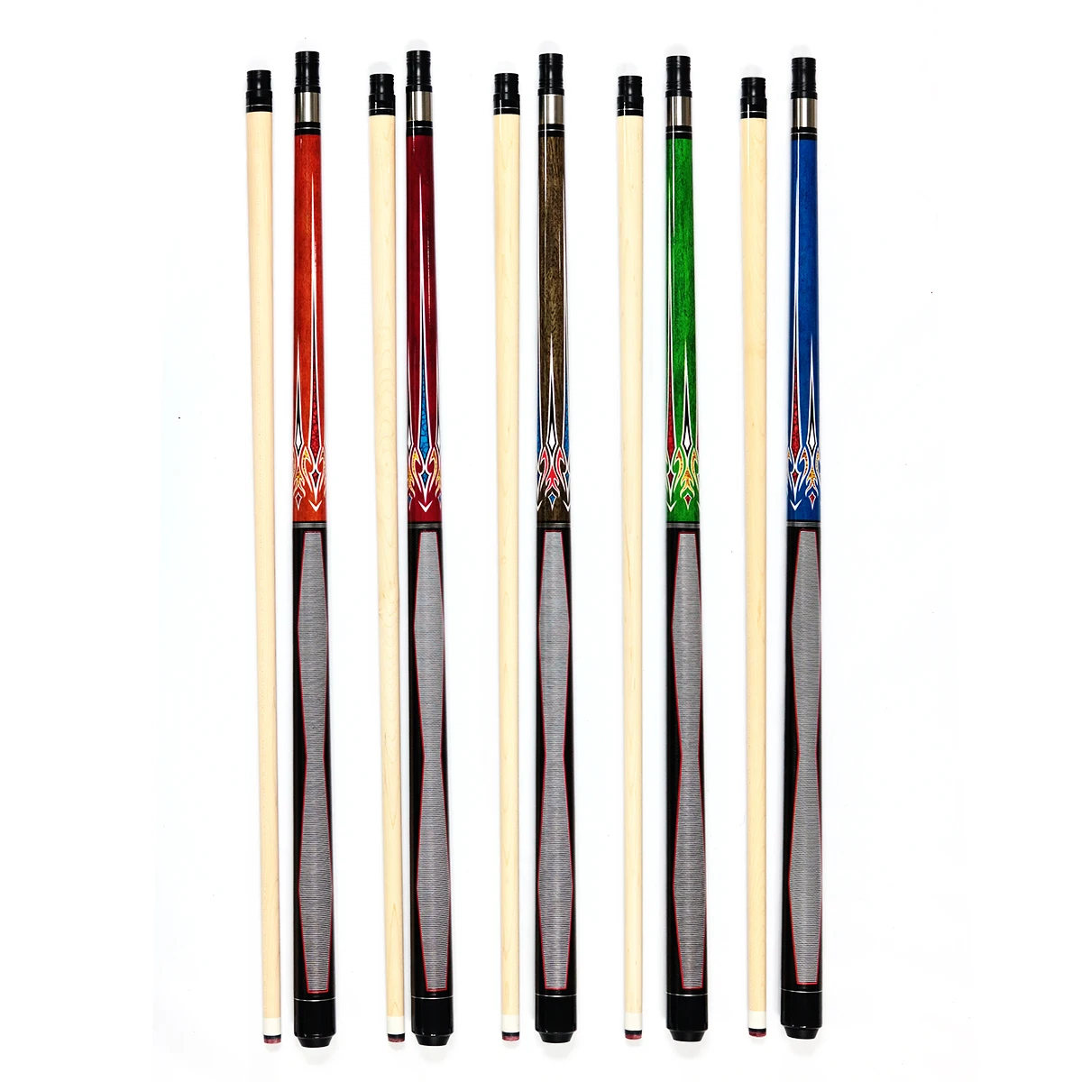 

Hot Sell 1/2 pc Canadian Maple Wood 13mm Tip 58" Billiard Pool Cue Stick for Sale
