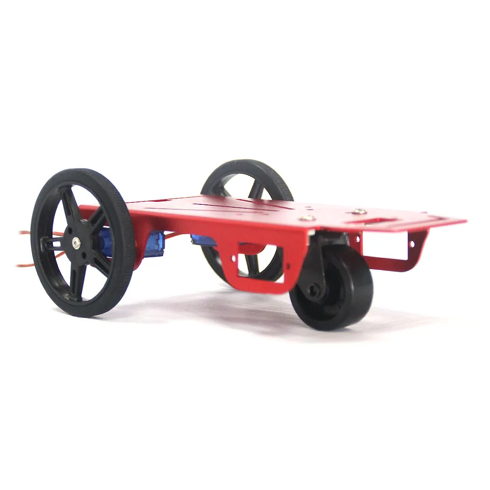 5 pièces Feetech 2WD Mini Robot RC plate-forme Mobile châssis Kit électronique bricolage à piles jouet pour les fins éducatifs