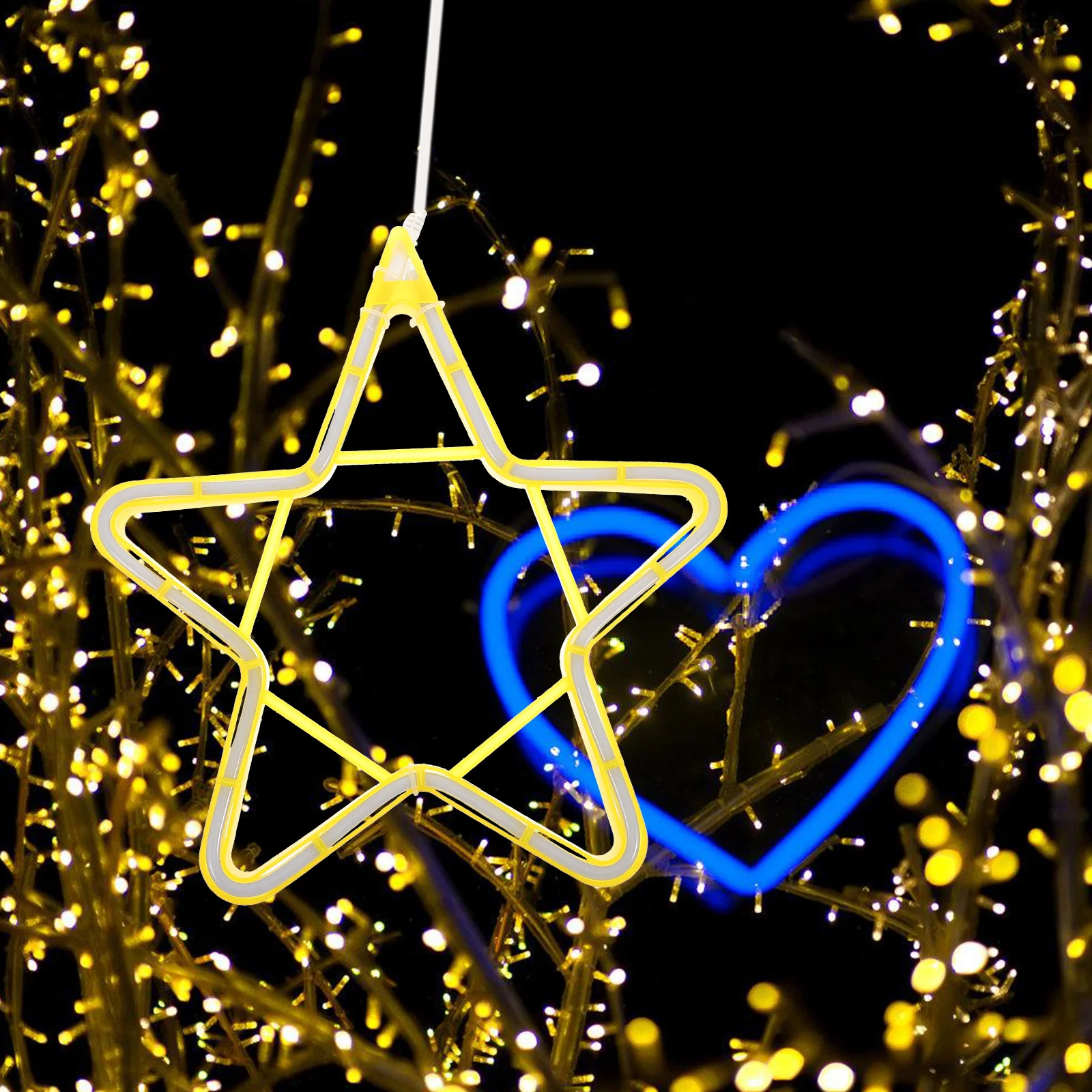 1 قطعة Led قسط بولي كلوريد الفينيل سهلة التركيب لنافذة جدار الباب زجاج السقف ستار مصباح النيون الإضاءة الزخرفية في الهواء الطلق ل #4