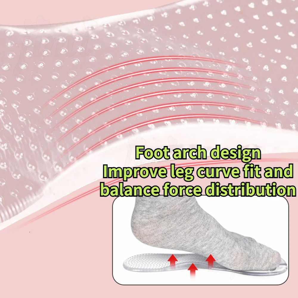 New 1Pair Seven Point Pad Self-adhesive Clip Shipping Silicone Insole Full Palm Exercise Thickened Ultra-soft Bottom Comfortable