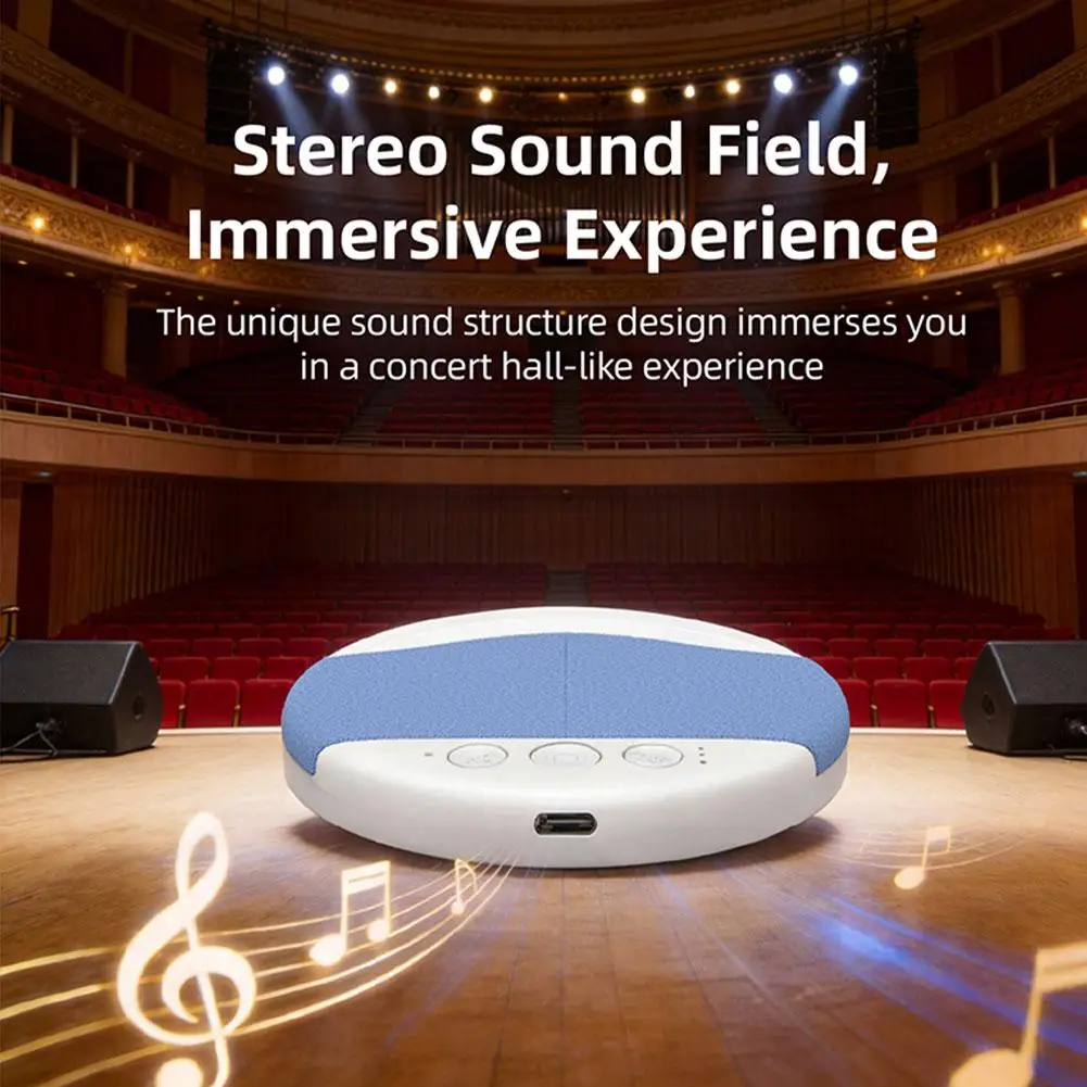 Mini Sleeping Bluetooth Speaker Nature Sound White Noise Soundbar Wireless MP3 Music Player Ultra Thin Timed Shutdown Audio view 2