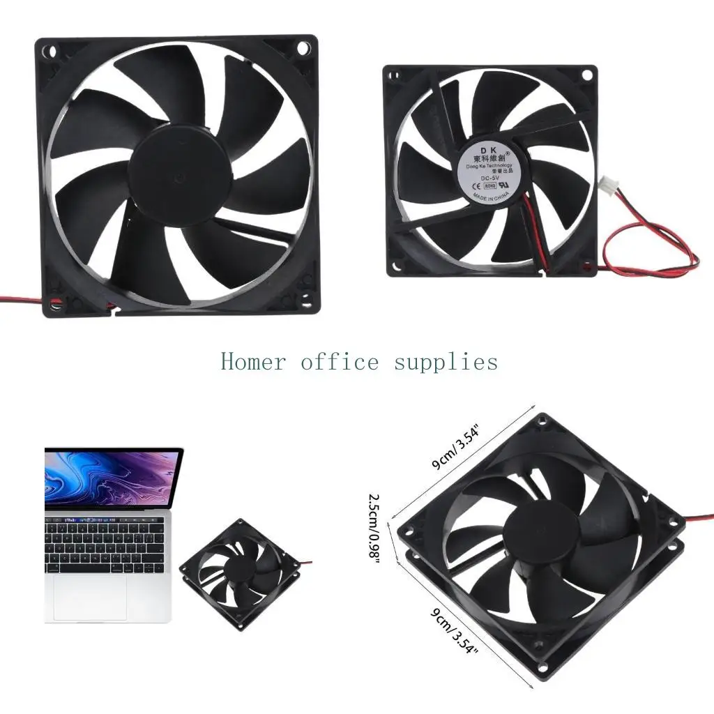 

K43B 90x90x25mm Computer PC for Case Fan 3016rpm High Air flow DC Brushless Cooling Fan 9025 XH2.54 2Pin Cooler 5V 12V 24