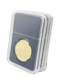 New! Black color 32mm 40mm Grade coin Slab Graded storage box case PP Inner pad DISPLY  panda SLAB 1pcs a lot