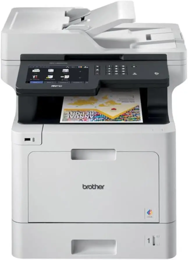 MFC‐L8905CDW Business Color Laser All‐in‐One Printer, 7” Touchscreen Display, Duplex Print/Scan