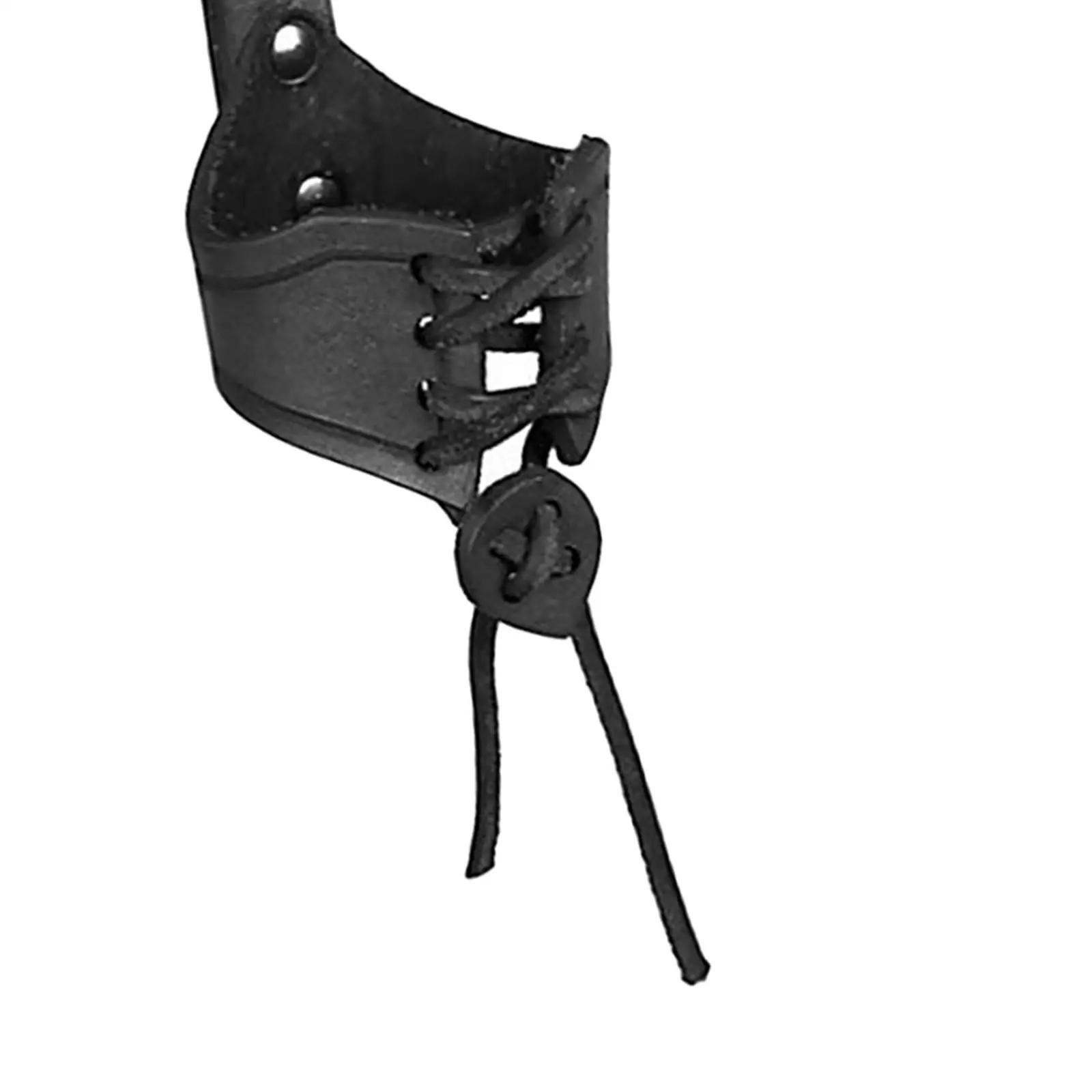 Leather Horn Holster Belt Pouch for Medieval Viking Cup with Buckle Loop for Hands Free Carrying at Festivals