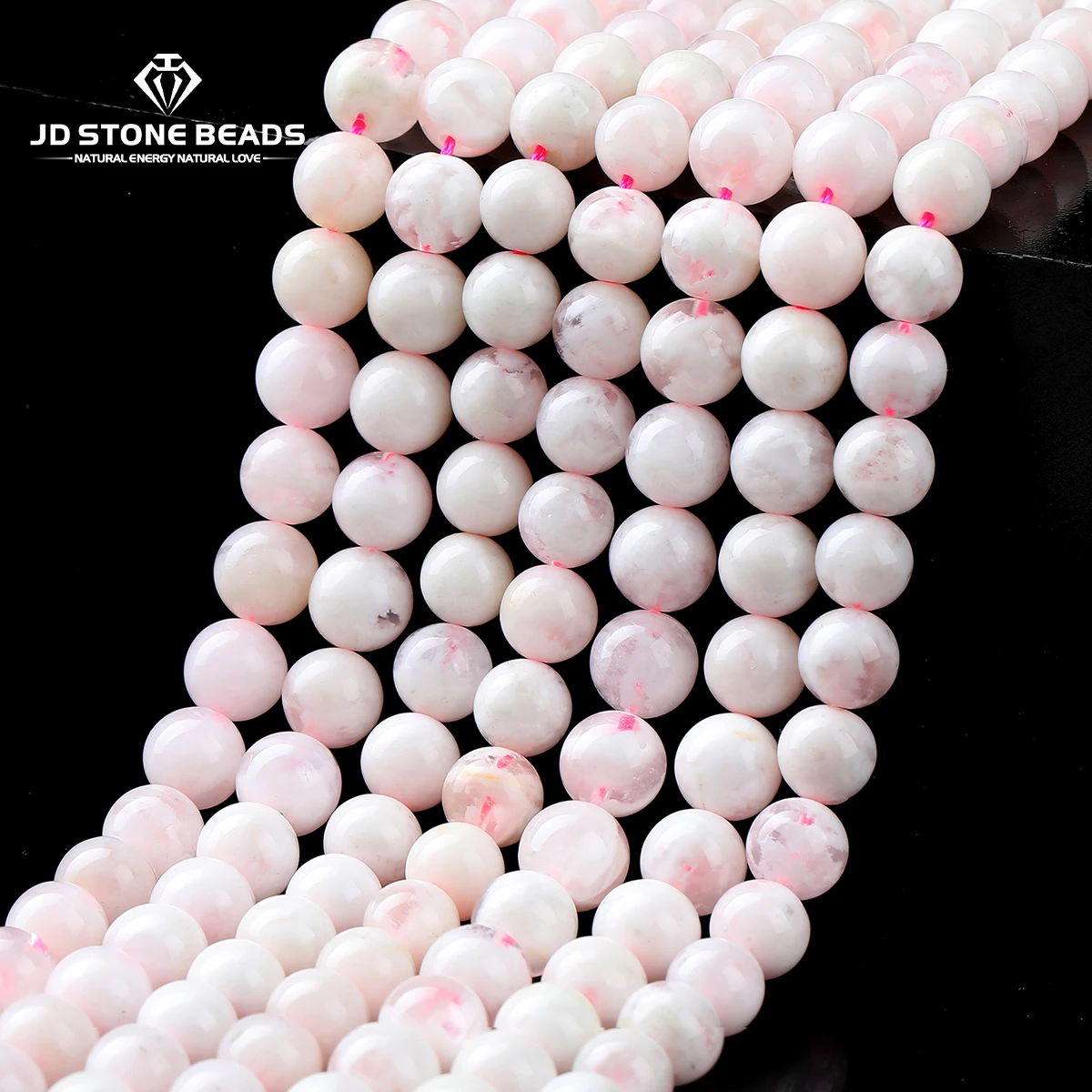 

Natural Stone White Snow Ghost Quartz Bead Round Loose Spacer Bead 6 8 10mm for Jewelry Making DIY Bracelet Necklace Accessory