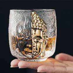 Master Cup Tea Set Luxury Crystal Glass Yinian Buddha Cup Jianzhan Household Cups Teaware Kitchen Dining Bar Home Garden