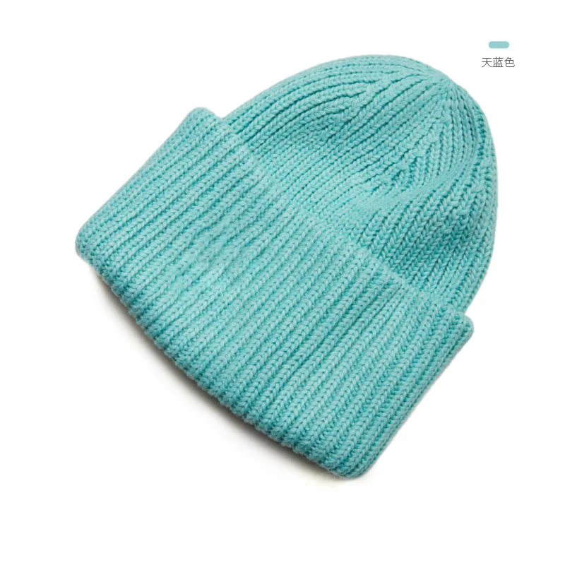 Birdtree 28% Wool 72% Polyester Autumn Winter Warm Hat Cold Resistant Knitted Hat Thickened Commuting Versatile Hat New A39613QC