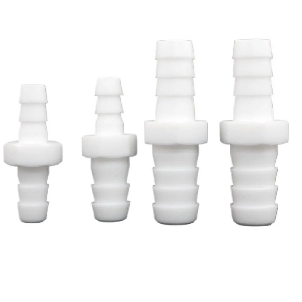 ‌PTFE Tubing Fittings 2-16mm Equal Reducing Lab-Grade Hose Barb Connector for Chemical & Analytical Applications
