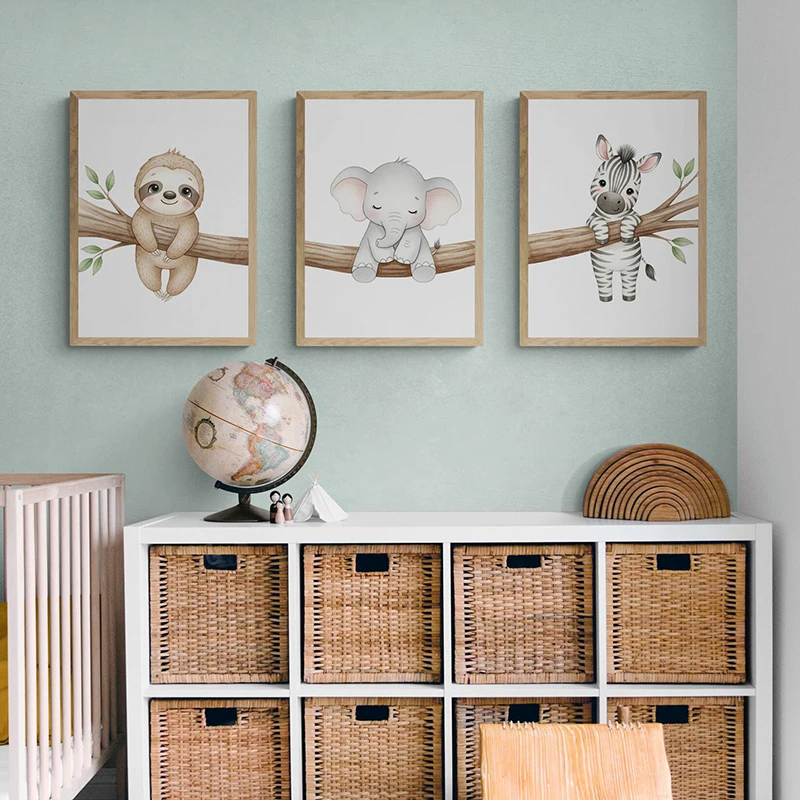 Affiche murale d'animaux migno - Baby Nursery Images avis et prix