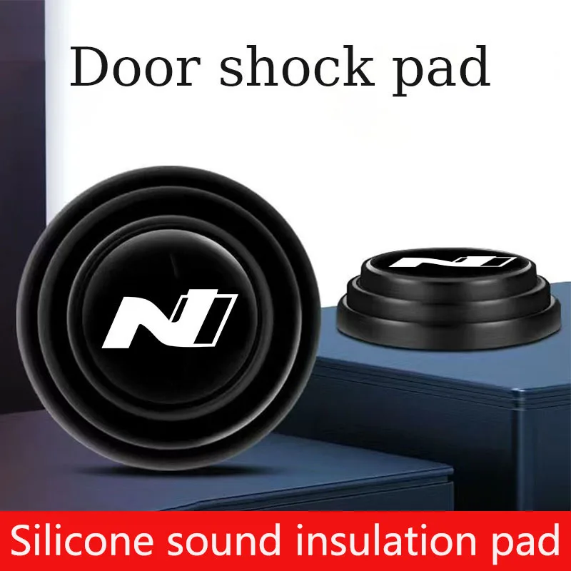 Car door anti-collision shock absorption silicone pad sound insulation buffer sticker for Hyundai N Line I35 I40 Tucson Sonata