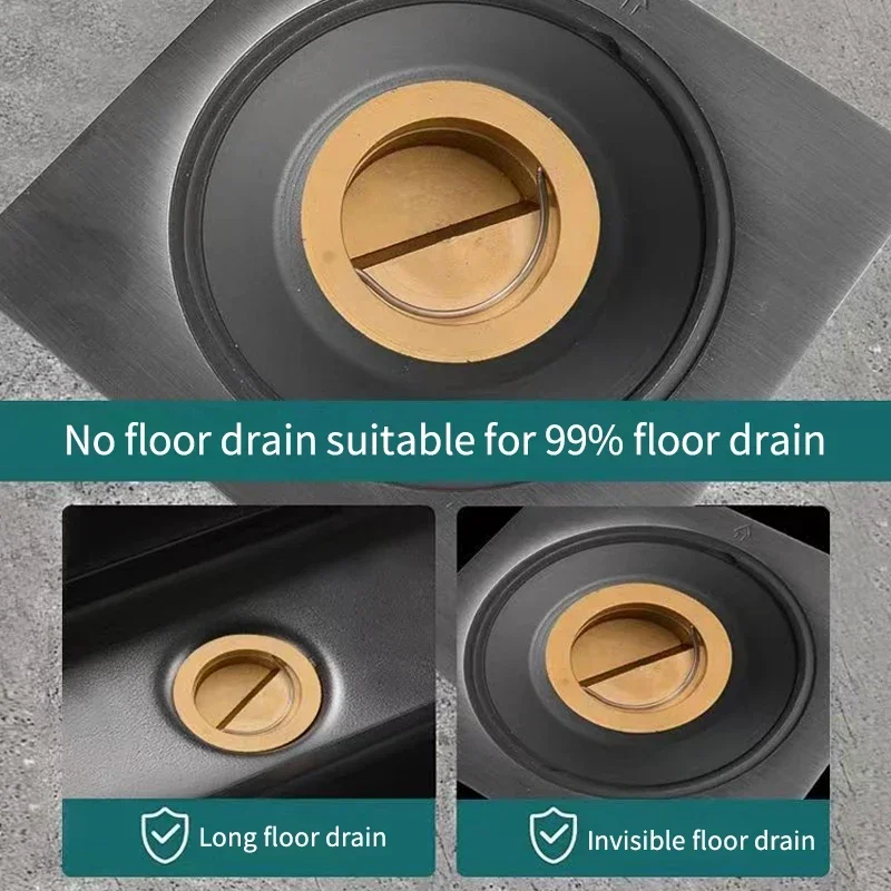 All-copper Floor Drain Core Floor Shower Drain Stopper Insectproof Anti-odor Deodorization Toilet Kitchen Bathroom Toilet Sewer image 3
