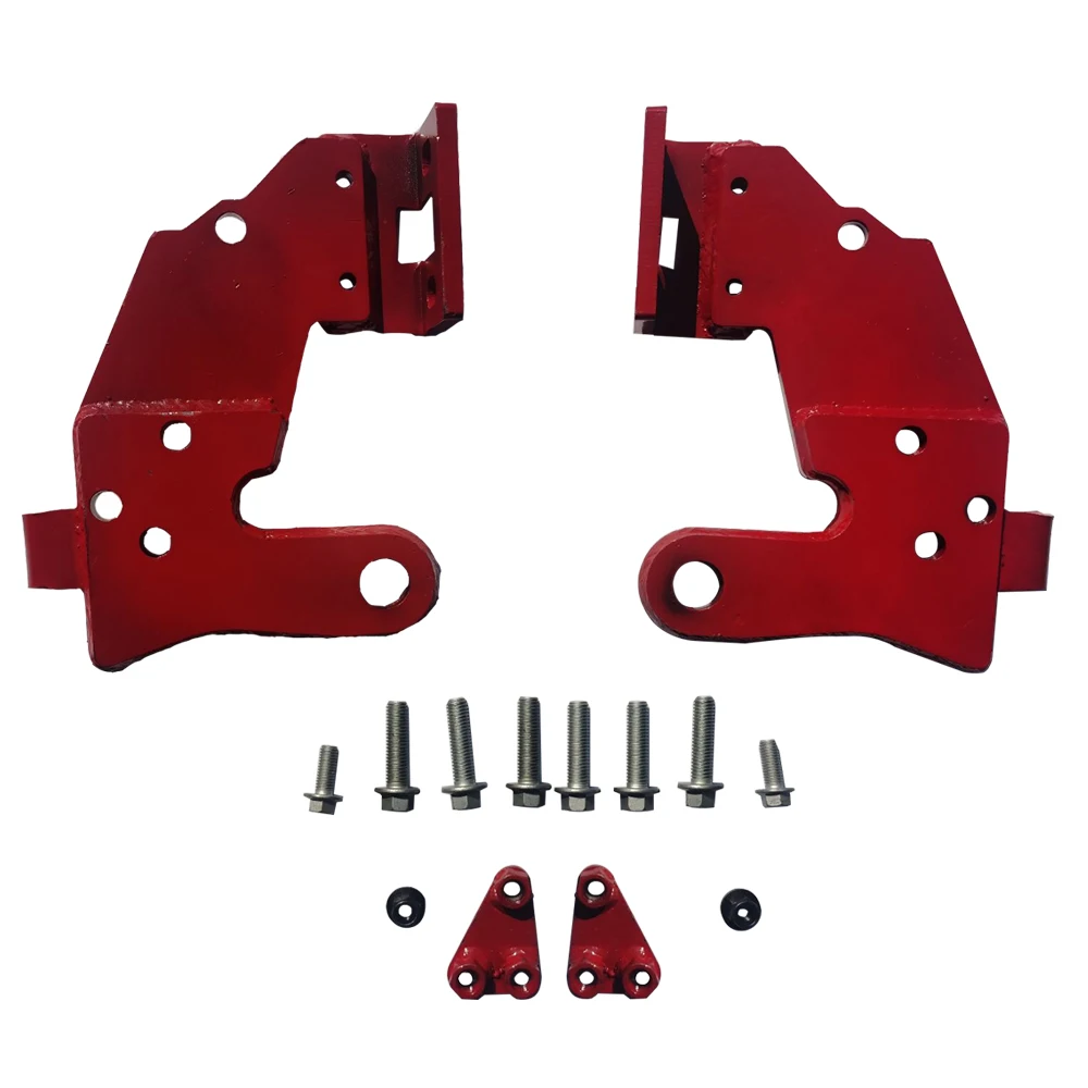 Red Black Steel 10th Anniversary Front Bumper Reinforced Drag Tow Hook For Jeep Wrangler JL 2018+ JL1262