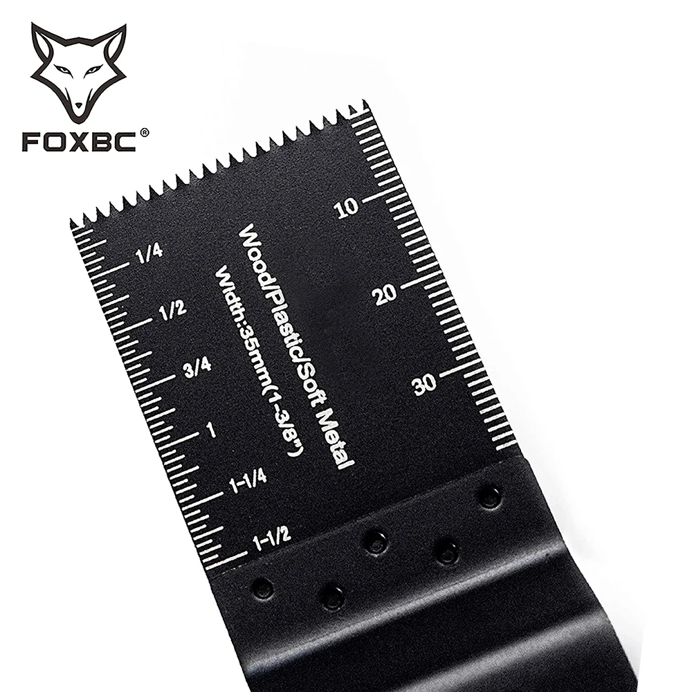 FOXBC 50 pezzi di lame per seghe a sgancio rapido multiutensile oscillanti in legno per Dewalt, Bosch, artigiano, Ridgid, Ryobi, Makita