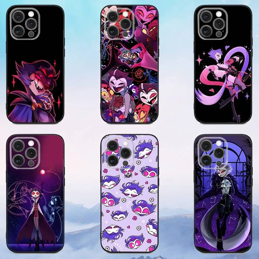 

S-Stolas Cartoon Phone Case For iPhone 16e,16,15,14,13,12,11,Pro,X,XS,Max,XR,Plus,Mini Soft Black Cover
