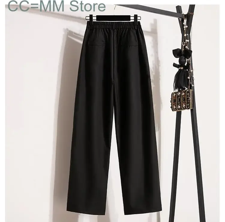 New Suits Pants for Women Fall Winter High Waist Full Length Straight Pants Office Ladies Elegant Casual Long Pants