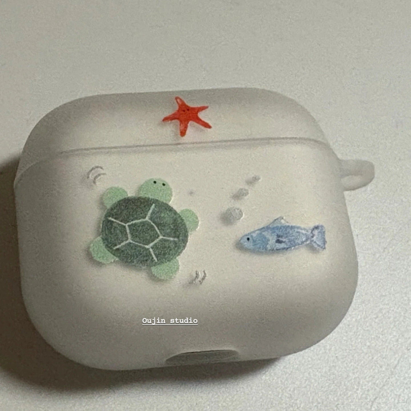 Turtle Fish Starfish Soft Clear TPU Wireless Earphone Case For Apple AirPods 4 1 Pro 3 2 Generation Protective Silicone Cover