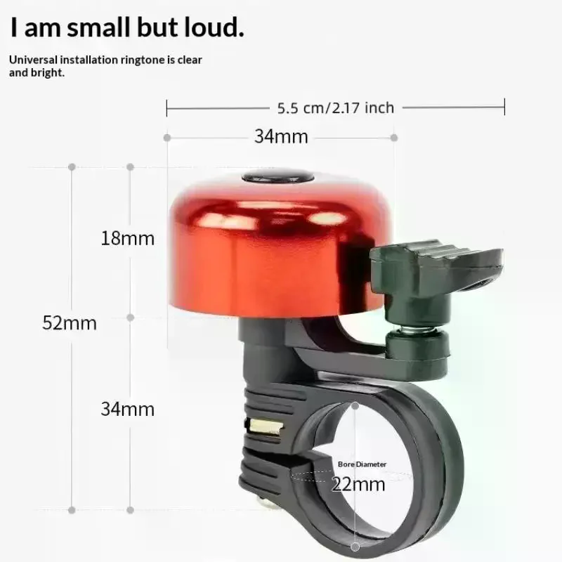 

Bicycle Bell 1 5Pcs Bike Handlebar Cycling Safety Ring Loud Bell for Kids Adults Mountain Road