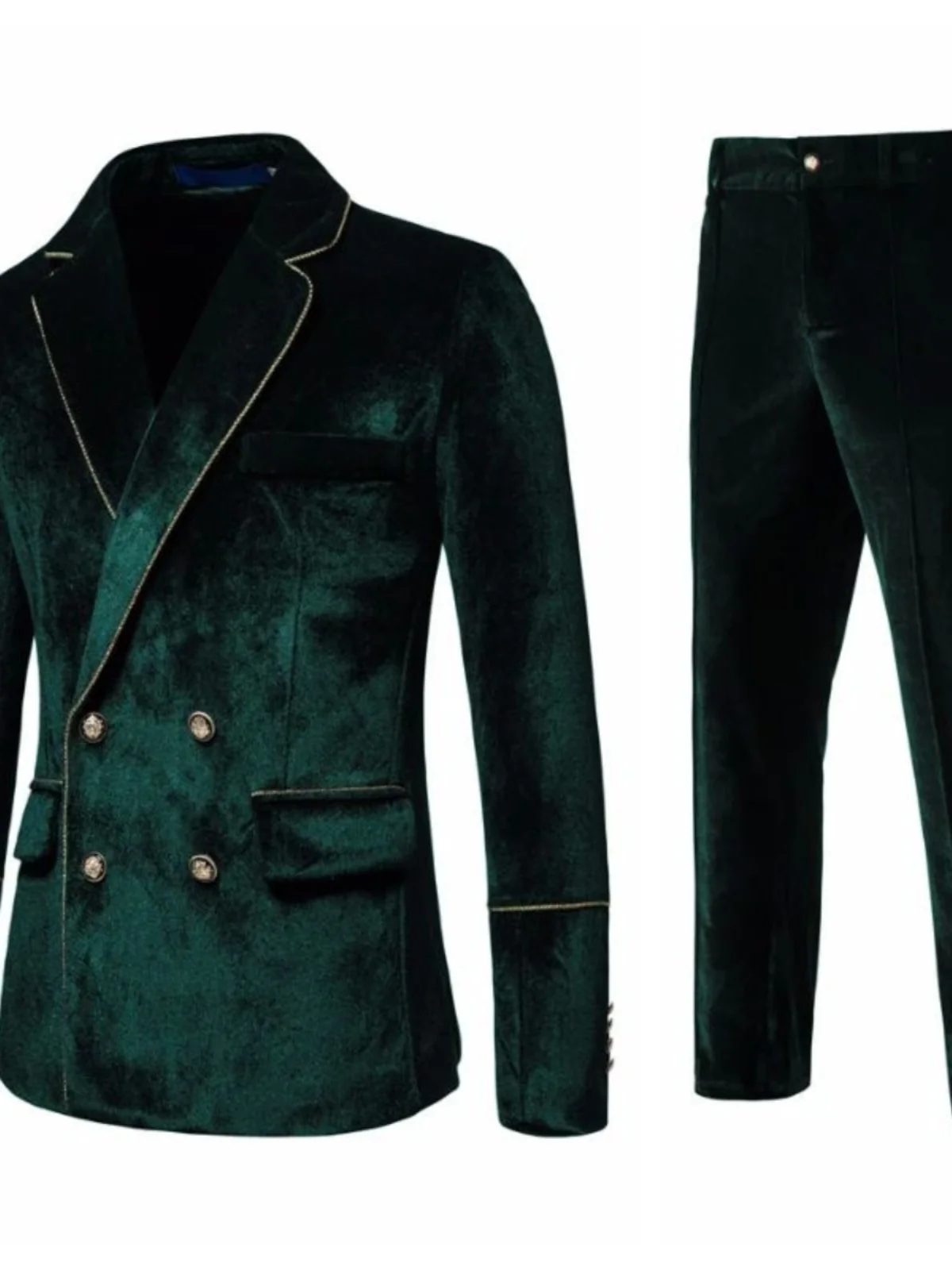 

2023 New Mens Highend Velvet Suits Faion Casual Dr Ja Autumn Tight Busin Youth ular Mid-Year Long Pants Pure Color