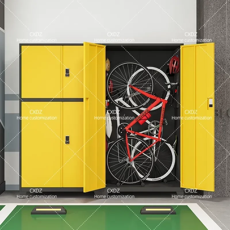 Bicycle Storage Cabinet Locker for Parking Space Underground Garage Charging Station Tool Fishing Tackle Camping Equipment