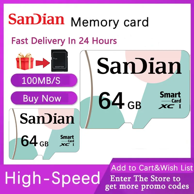 Originale Micro tf SD 2T 1T 256GB 128G Micro tf SD Card SD TF Flash Card scheda di memoria 32GB 64GB 128GB scheda miniSD per fotocamera del telefono