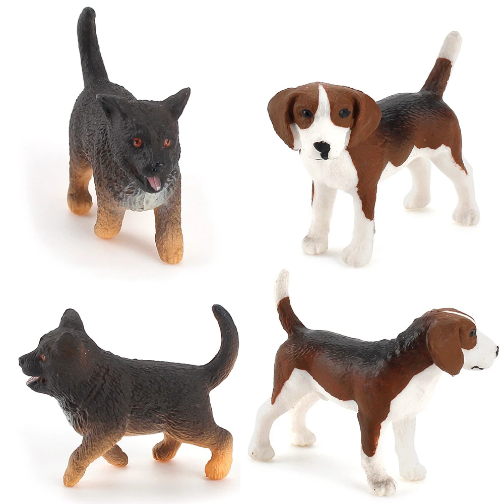 Hound Home Decor Miniature Puppy Figures Simulation Dog Children Educational Toys Dog Figurine Micro Landscape Animal Model