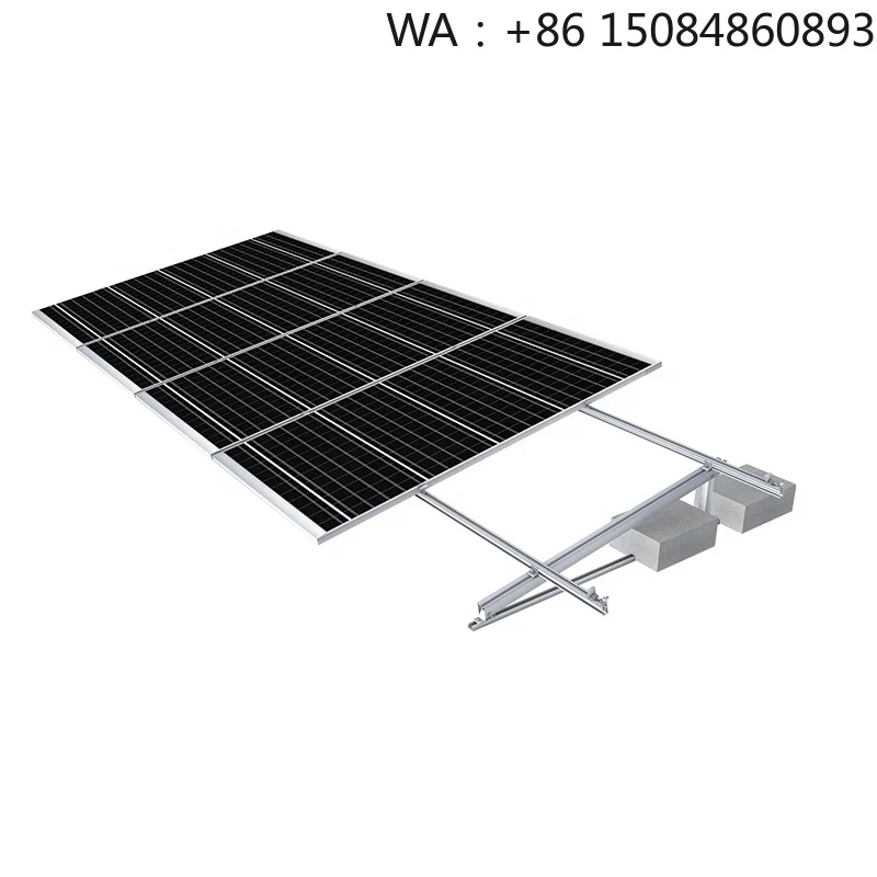Non-Penetration Triangle PV Roof Mount Bracket, Flat Roof Solar Panel Fixing Structure Accessories, Roof Damage-Free Parts for A