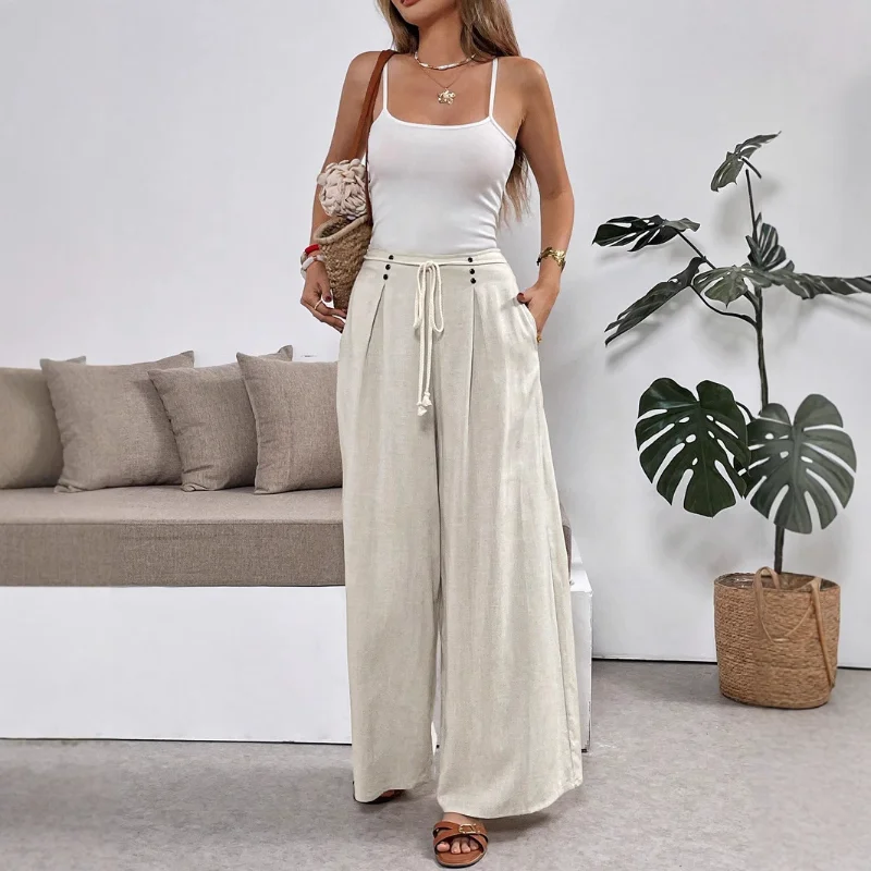 

Women's New Summer Casual Loose Wide Leg Pants
