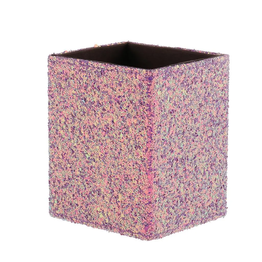 PU 가죽 화장품 펜 연필 홀더 빈 저장 상자 데스크탑 비즈니스 편지지 학교 홀더