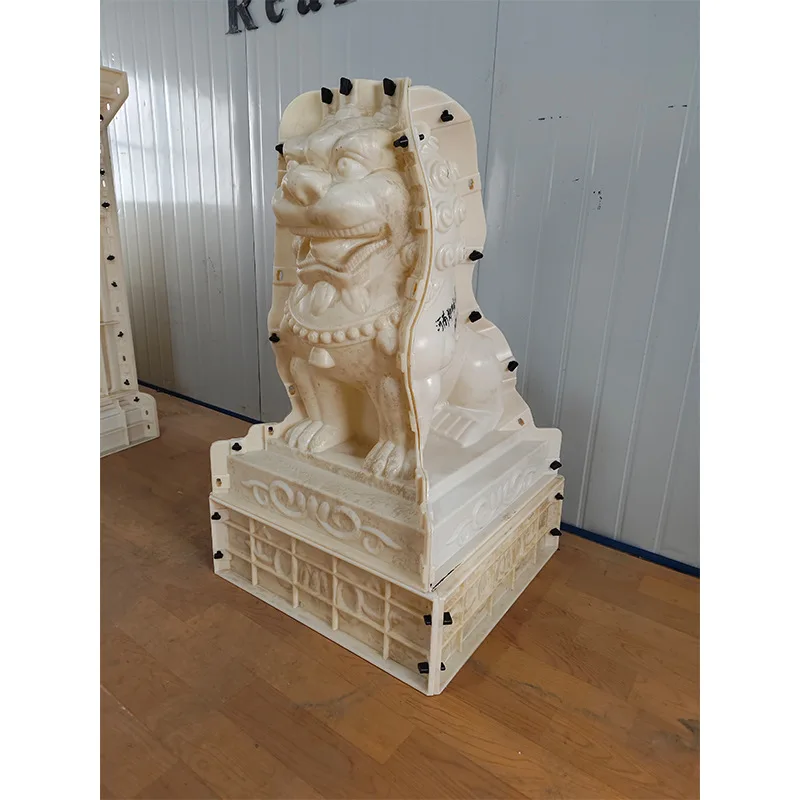 Lion Mold Cement Casting Prefabricated Chinese Male and Female Lion Standing Male and Female to Integrated Antique Rom