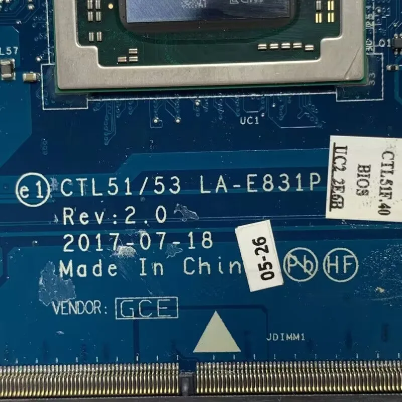 924723-001 924723-601 928891-601 CTL51/53 LA-E831P مع وحدة المعالجة المركزية AMD A10-9620P 216-0864032 للوحة الأم للكمبيوتر المحمول HP 15-BW 100% تم اختبارها