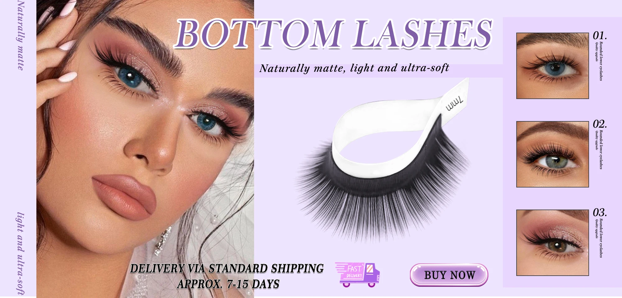 unten schwarz untere Wimpernverlängerung kurze synthetische Wimpern Nerz einzelne Wimper J/B/C curl super soft Augenkosmetik – Detail 1