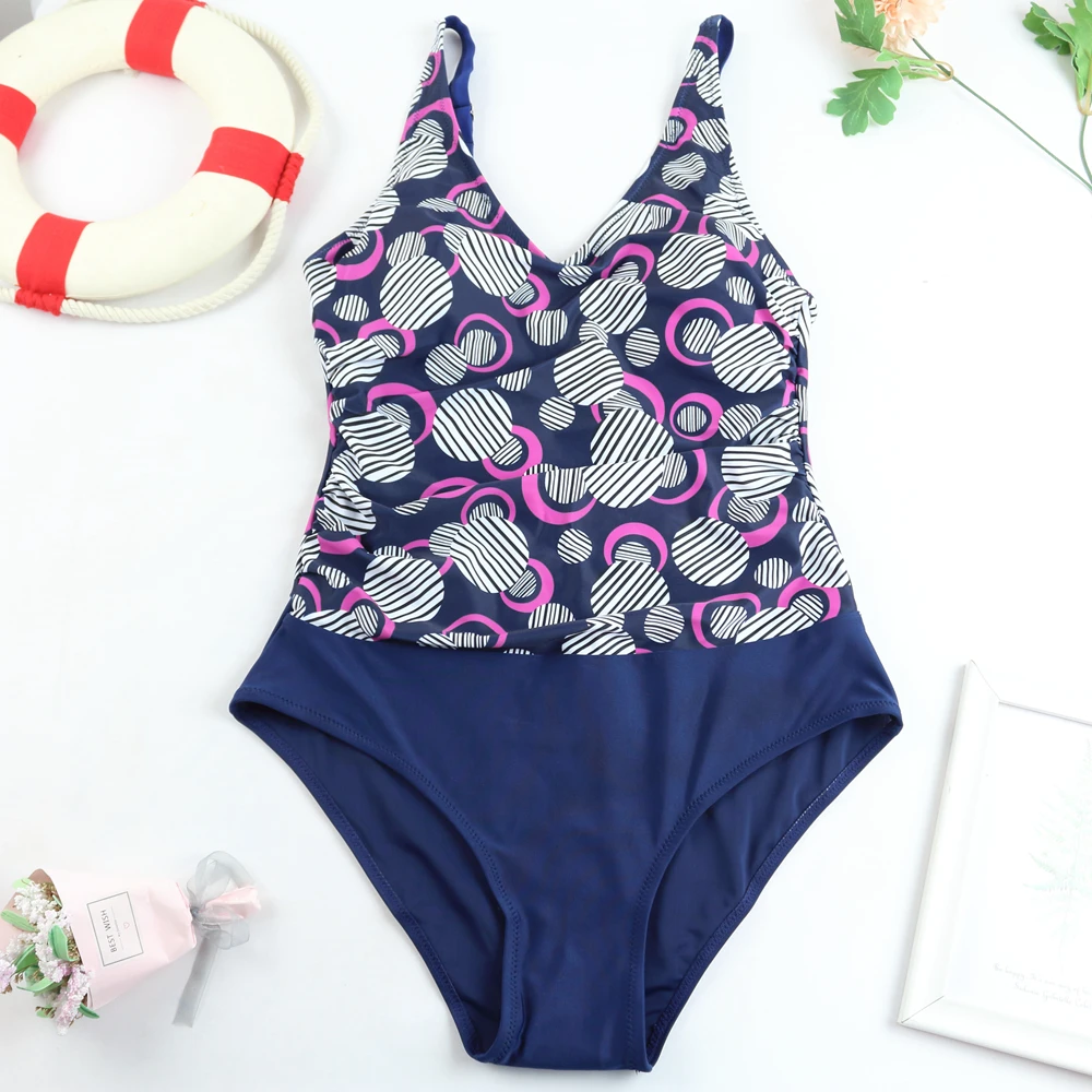 Maiô de uma peça 2025 vintage controle de barriga ruched roupa de banho feminina maiô praia monokini feminino ternos de natação