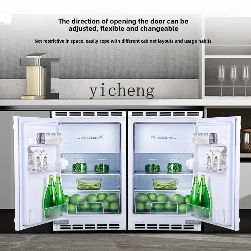 a6 Horizontal Embedded Direct Cooling Refrigerator Undercounter Household Embedded Small Mini Embedded Bottom Refrigerator