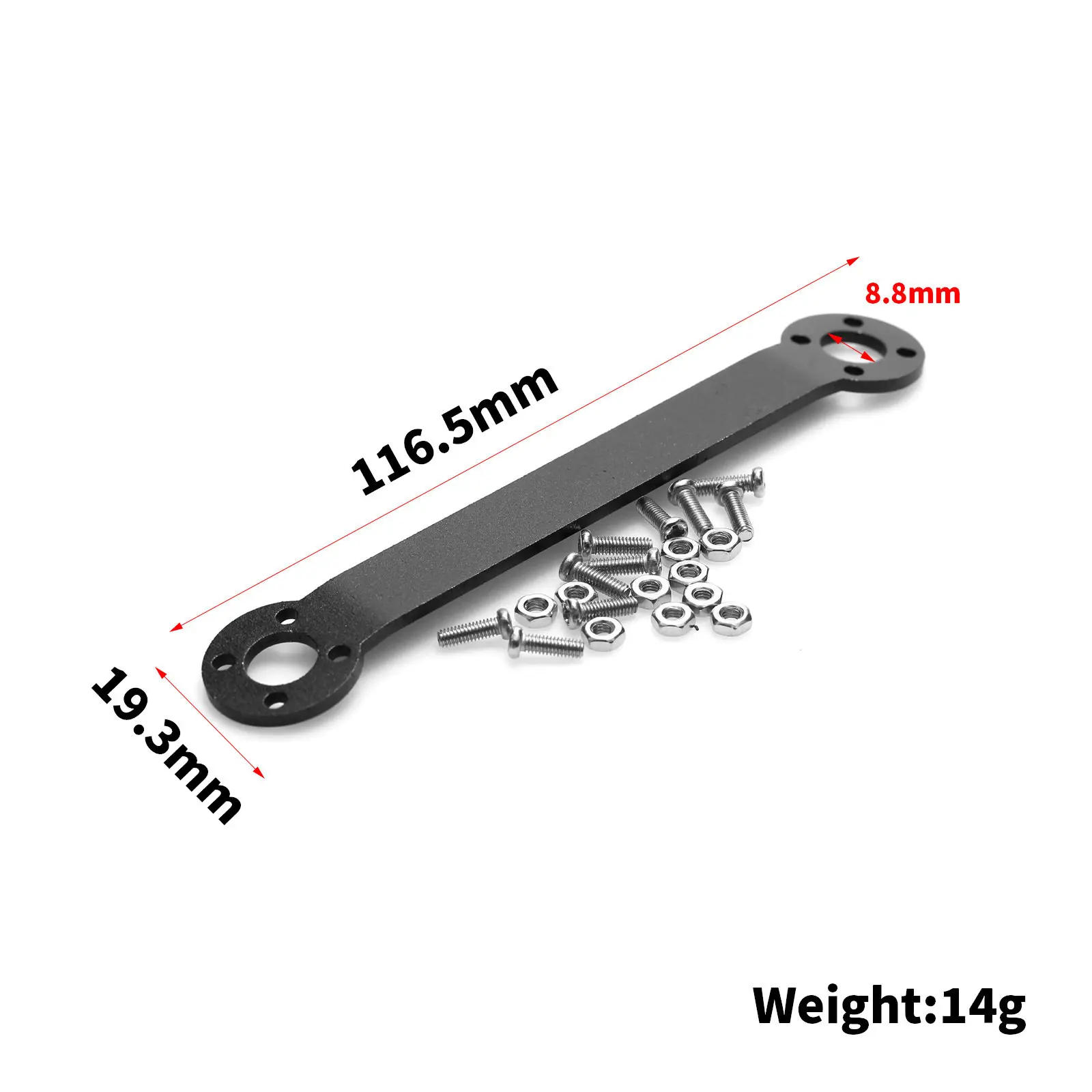 RC Car Upgrade Chassis Support Brace For Tamiya CW01 Lunch Box Midnight Pumpkin 1/12 Scale Custom Size Replacement spare Parts