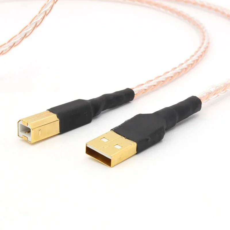 USB A-B 도금 금 연결 USB 오디오 디지털 케이블이 포함된 one Piesce USB 상호 연결 케이블