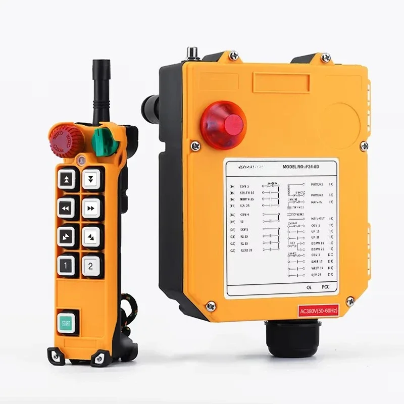 High Quality 8-Button Wireless Remote Control Industrial Use for Automatic Overhead Crane Hoist Truck Model F24-8D 315MHz