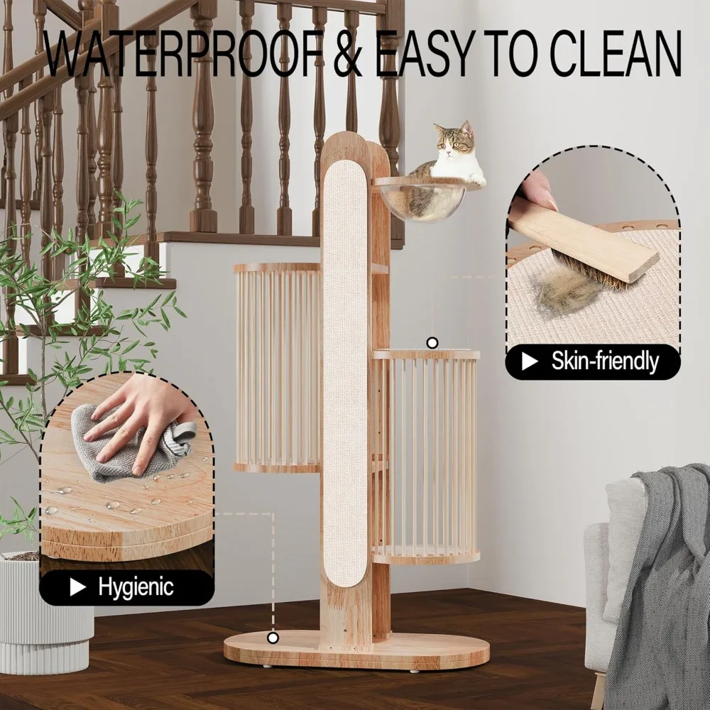 رف كتب مصفح بطول 48 بوصة من خشب الجوز، بعرض 36 بوصة وعمق 12 بوصة