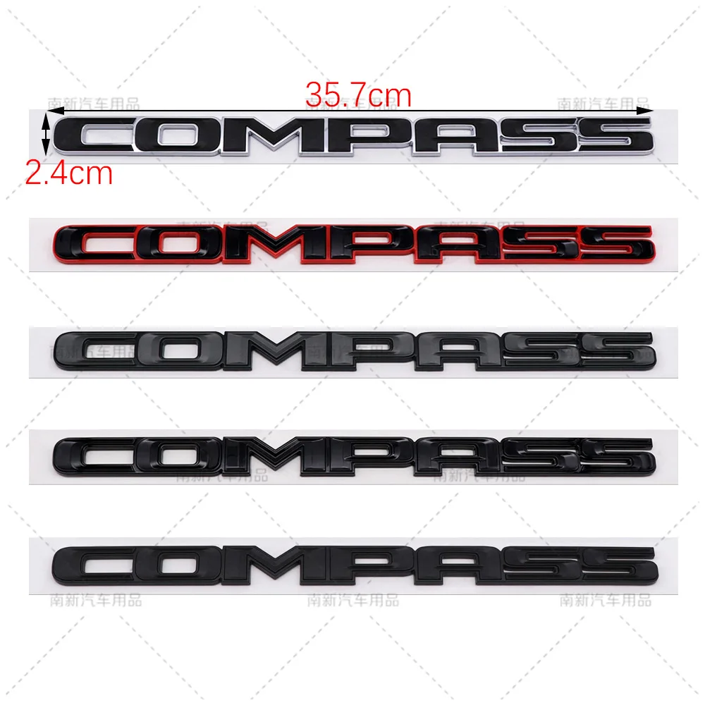 Adesivo de porta de carro de material ABS 3D para JEEP COMPASS Acessórios de modificação de decoração externa