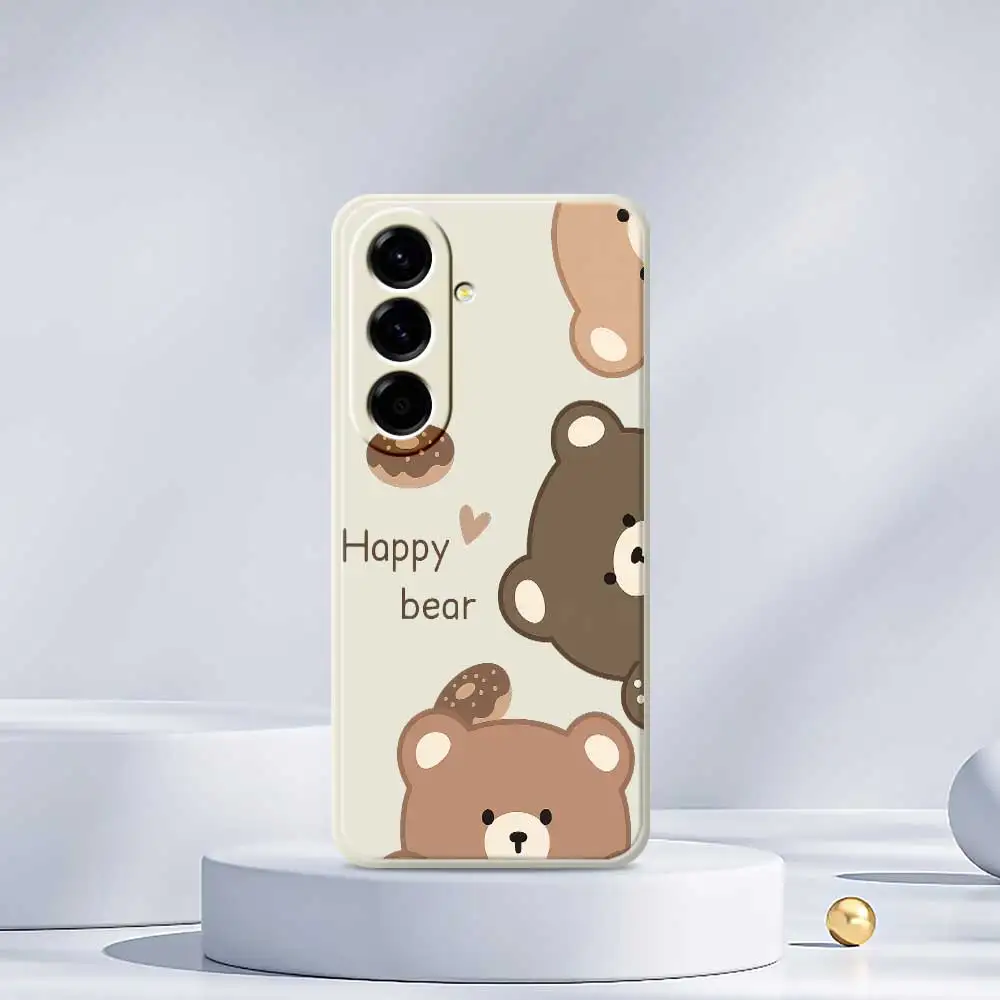 Etui na telefon Cute Bear do Samsung Galaxy A56 A55 A36 A06 A26 A13 A14 A15 A22 A23 A25 A32 A33 A34 A35 A55 A54 A53 A52 A16 5G Cover