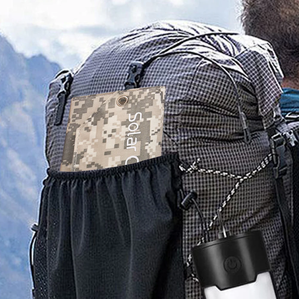 USB 휴대용 배터리 충전기 IP67 방수 12W 5V 접이식 태양 전지 패널 야외 전원 은행 높은 변환 효율