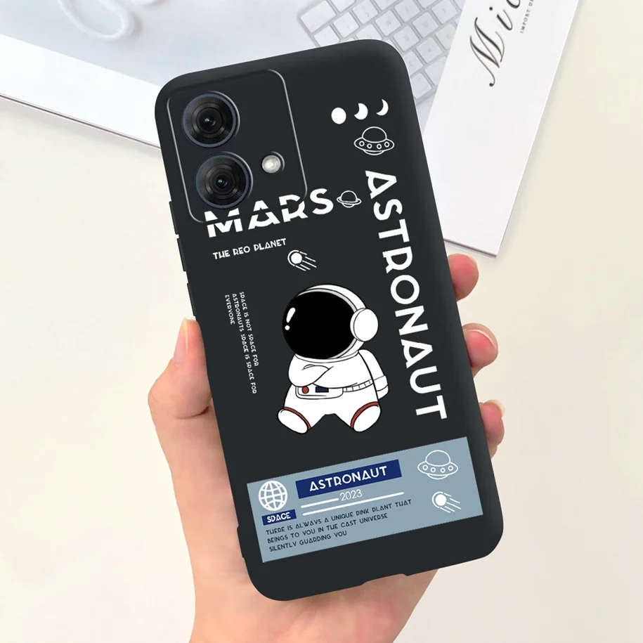 For Motorola Moto G54 Case Moto G84 Phone Cover Cute Astronaut Slim TPU Soft Silicone Funda For MotoG54 MotoG84 5G XT2343-1 Capa