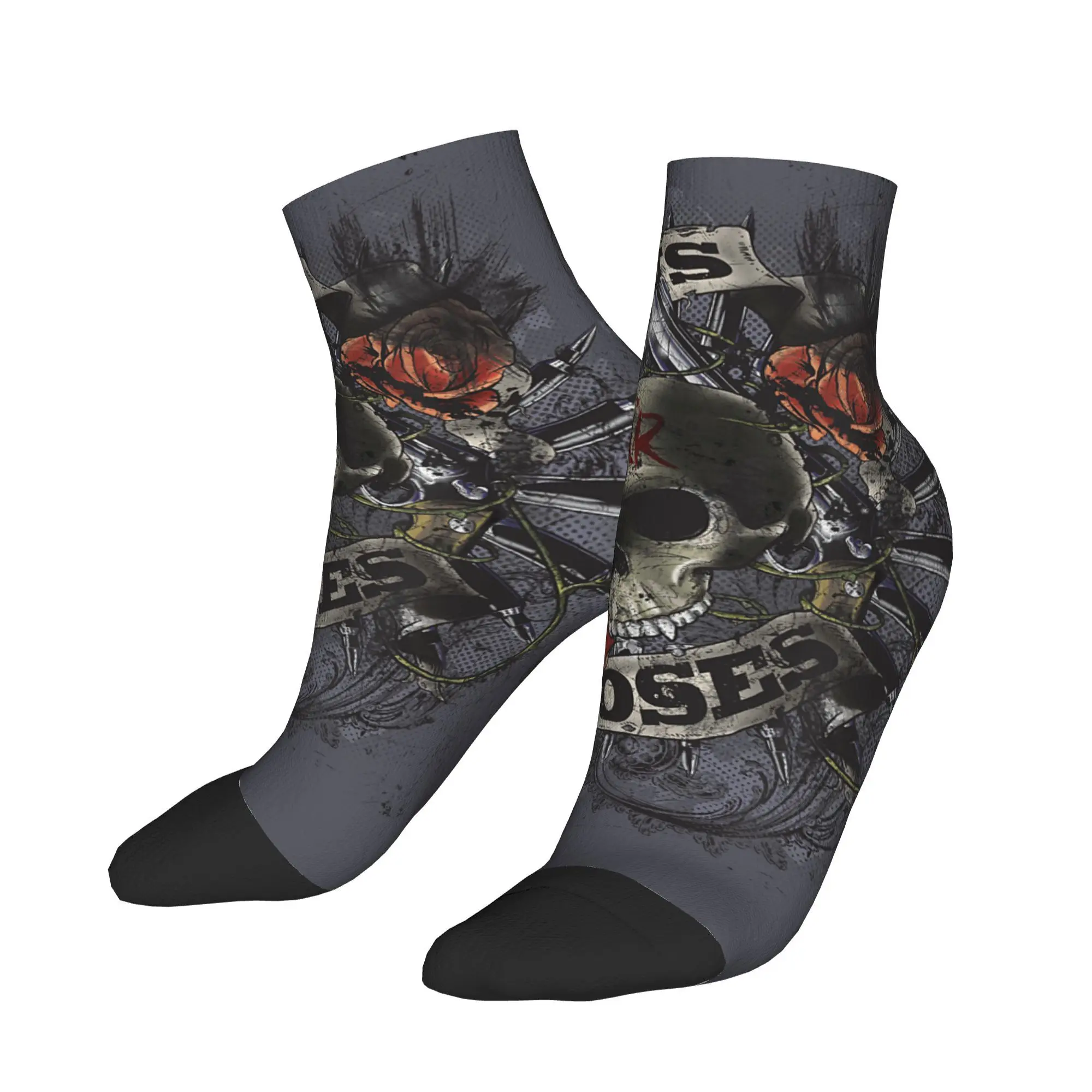 

Gun N' Roses Firepower Socks Spring Ankle Socks Funny Women Men Quality Socks Graphic Running Sports Anti Sweat Socks