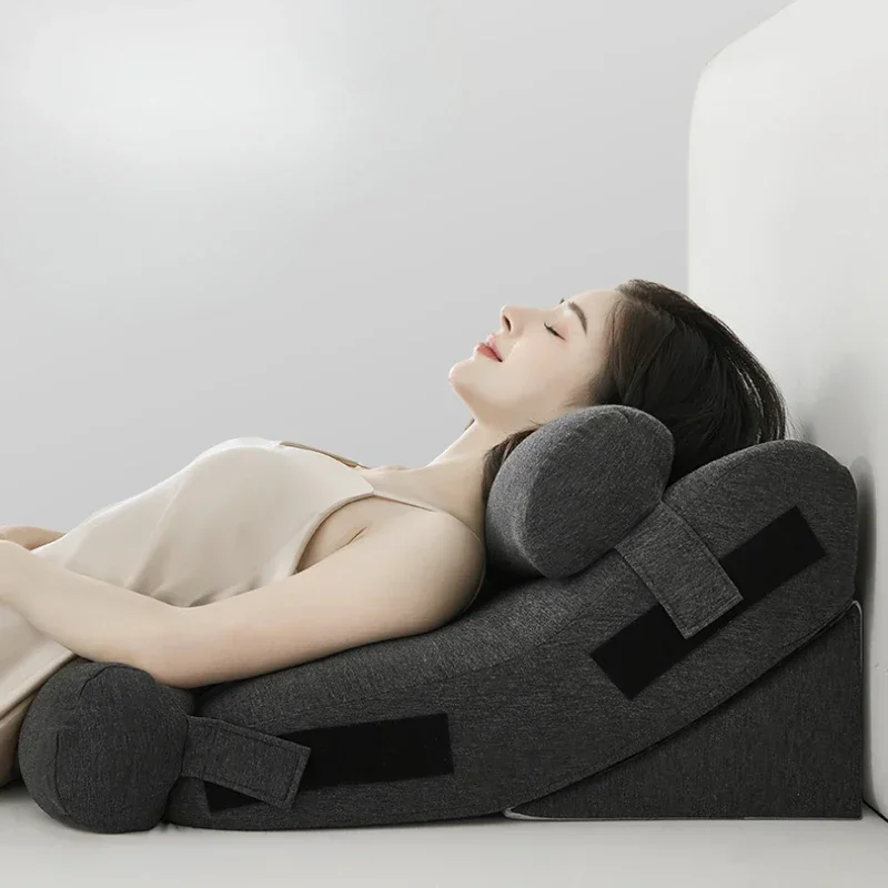 Elderly Bedrest Care Slope Pillow Gastroesophageal Reflux Prevention Cushion Anti Acid Backrest Pillow Comfortable Decompression
