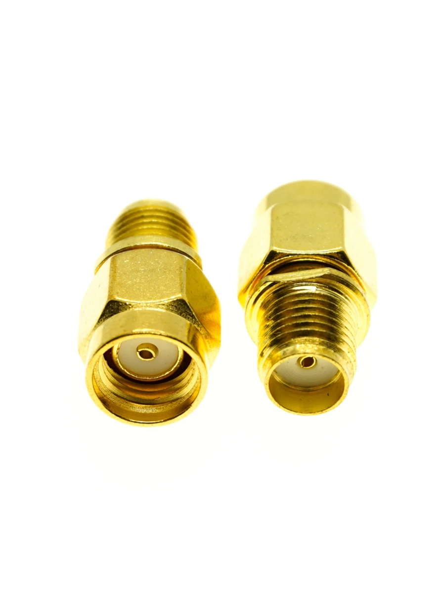 1Pcs SMA Connector To SMA Connector Male Female RP SMA Connector To SMA Connector Male RPSMA Connector RF Adapter