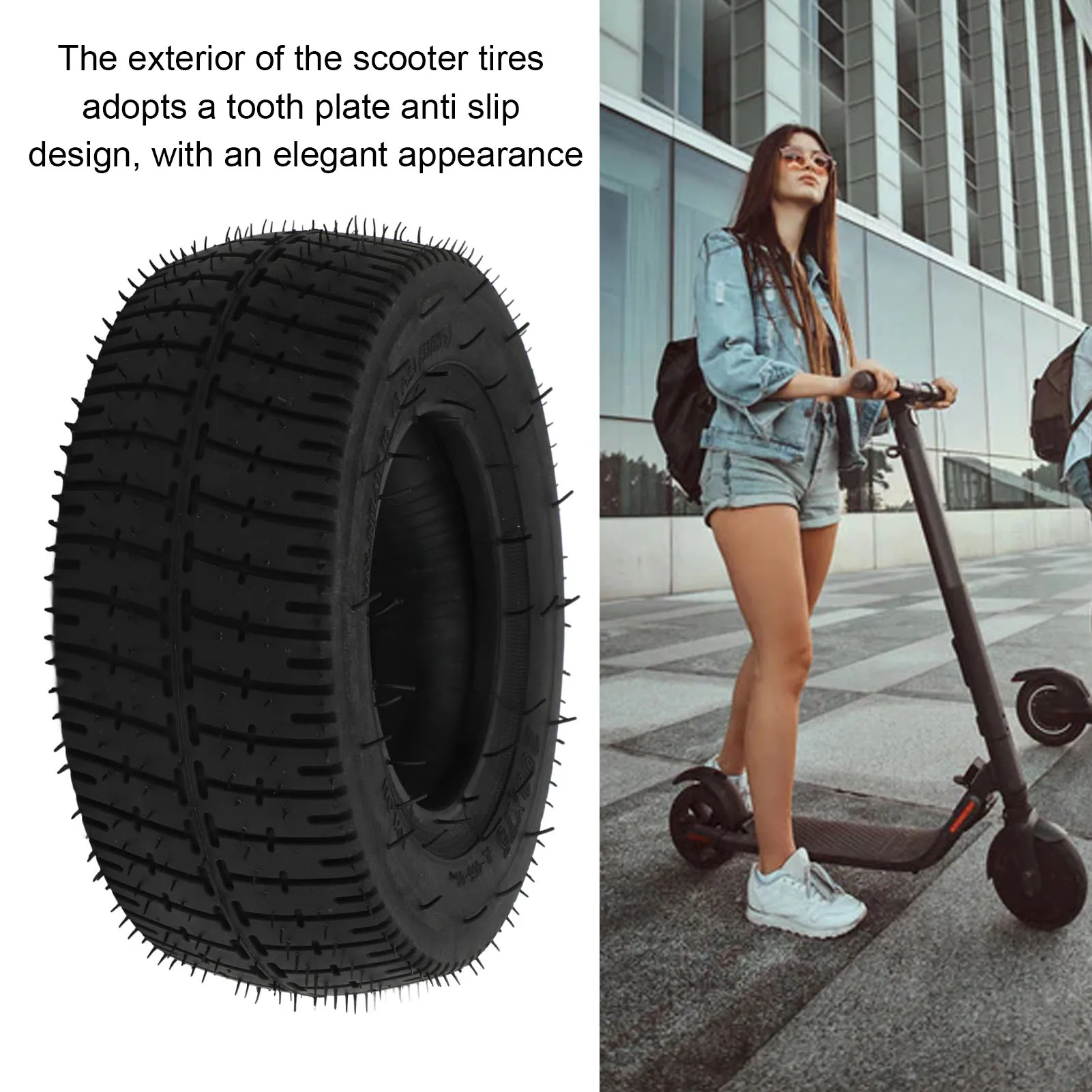 

200x75 Scooter Tire, 200x75 Outer Tyre Inner Tube Thickened Electric Scooter Rubber Tire Replacement Part