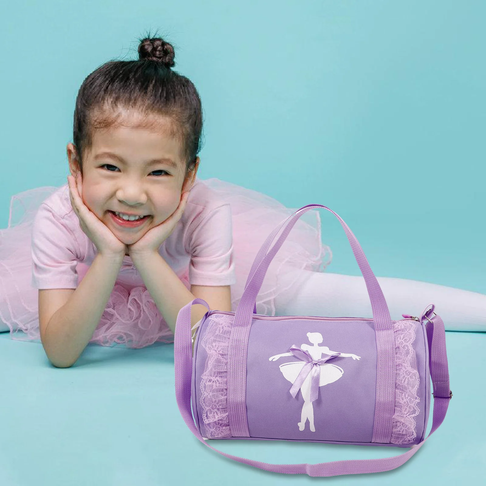 

Портативная сумка для балета из ткани Оксфорд, вместительная, на плечо, с регулируемым ремнем, для транспортировки балетных принадлежностей